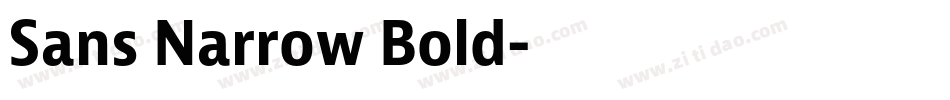 Sans Narrow Bold字体转换